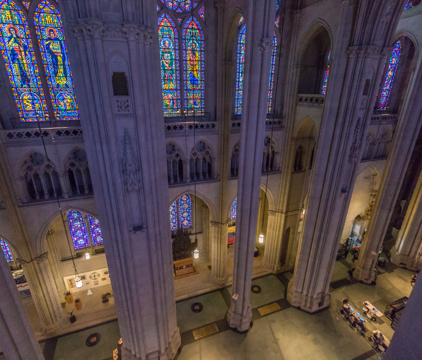 Nave of the Cathedral of Saint John the Divine (NYC) as seen during a “Vertical Tour” of the cathedral | Photo by Mike Hudak