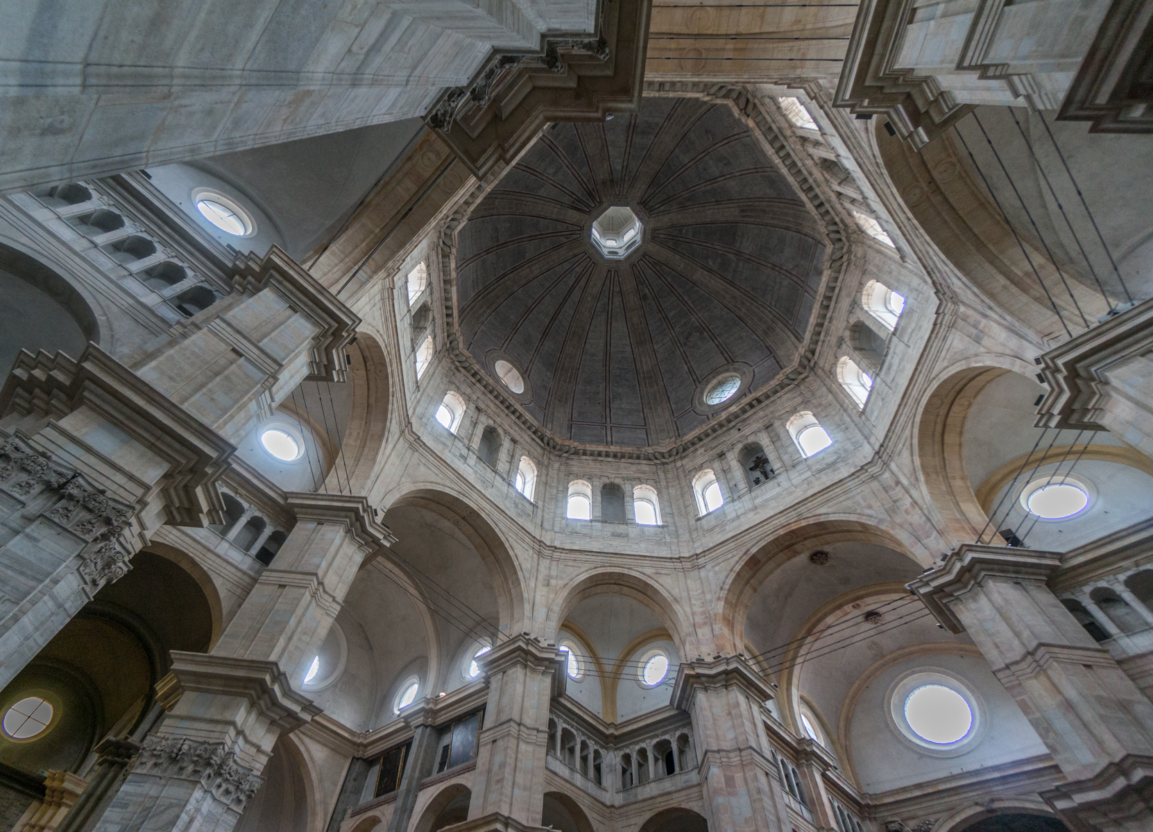 Dome interior of the Duomo di Pavia (Pavia Cathedral) | Photo by Mike Hudak