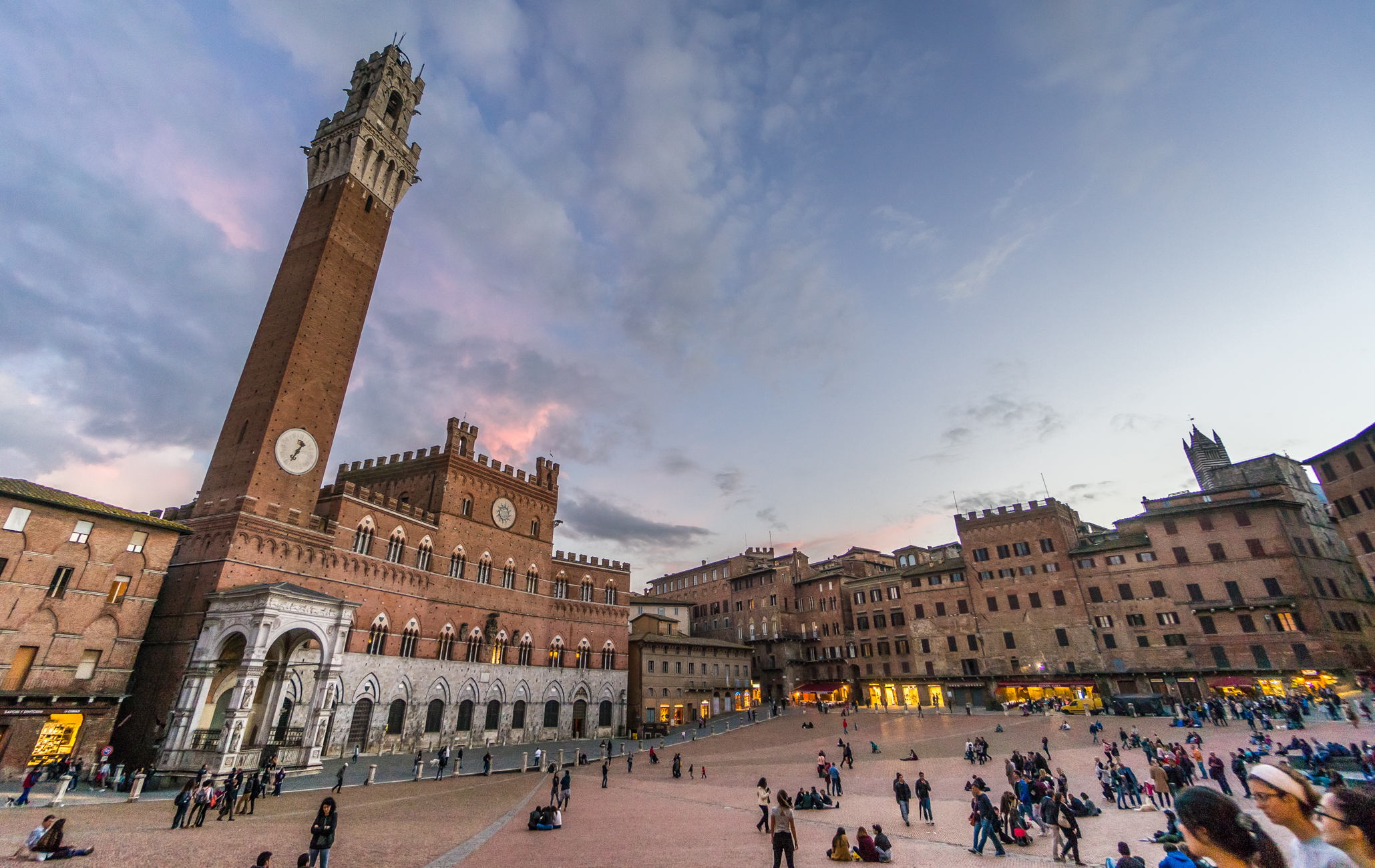 A surreal vision at twilight of Siena's Piazza del Campo (Italy) | Photo by Mike Hudak
