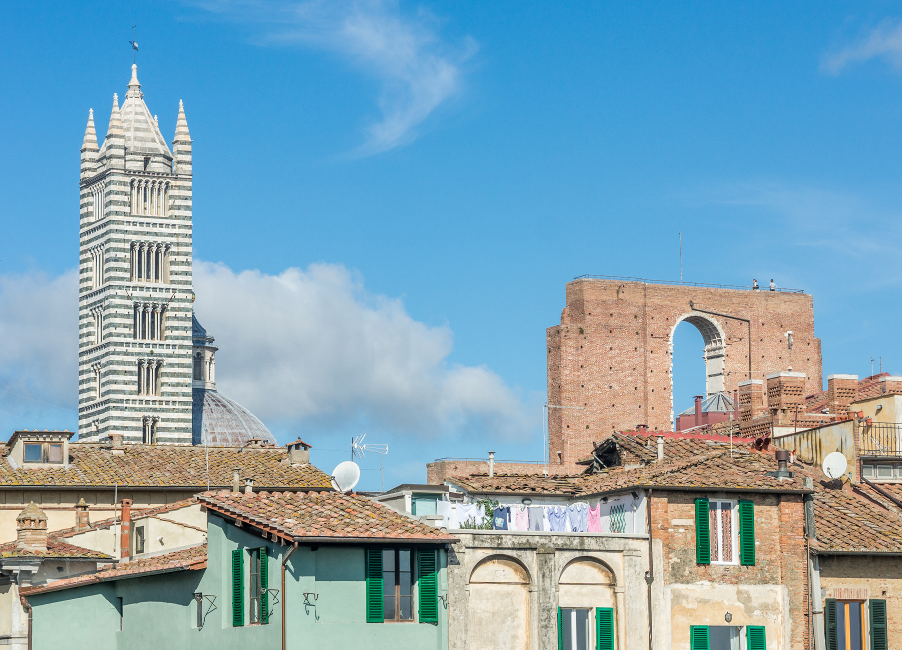 Westerly view from Siena's Pinacoteca Nazionale (National Art Museum) (Italy) | Photo by Mike Hudak