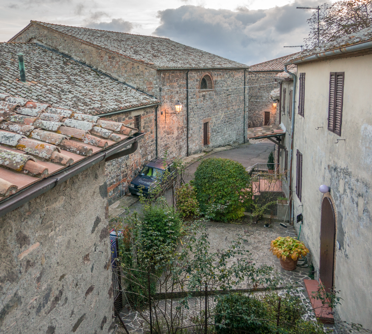View from the Spedale di San Pietro e Giacomo (pilgrim ostello) in Radicofani, Italy | Photo by Mike Hudak